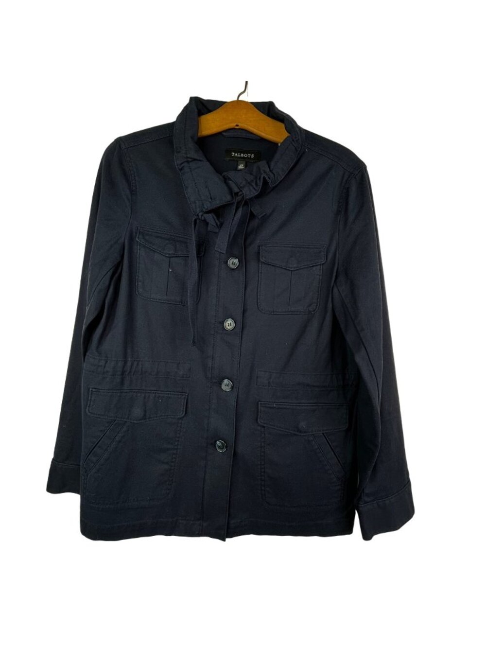 Talbots Utility Jacket Size XS Button Outdoor Active Cotton Blend Gorpcore NEW
